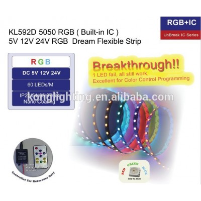 Best sales RGB build-in IC Breakthrough WS2811/SK6812 Dream Flexible Strip Light